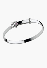 little nice silver angel October birthstone baby bracelet